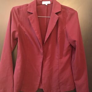 Charlotte Russe maroon blazer modern fit